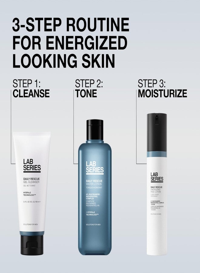 لاب سيريز لوشن تونر مرطب يومي للرجال من لاب سيريز - خلاصة مرطبة للعناية بالبشرة للرجال - تونر مرطب للوجه مع النياسيناميد، 6.7 أونصة سائلة - Image 5